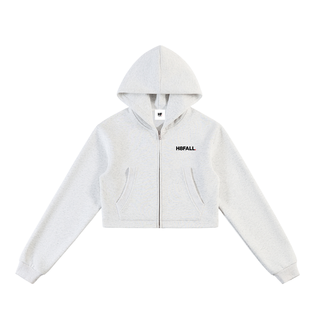 H8FALL Cropped Zip Hoodie