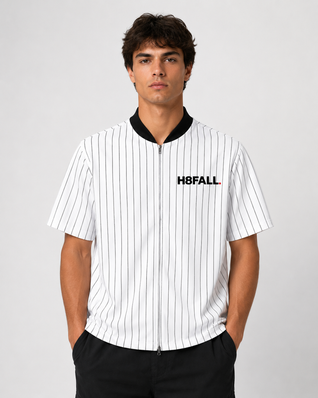 H8FALL Pinstripe Zip Jersey
