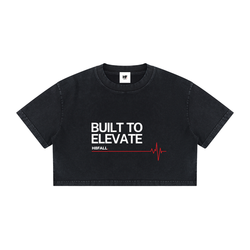 H8FALL Built To Elevate Cropped Tee