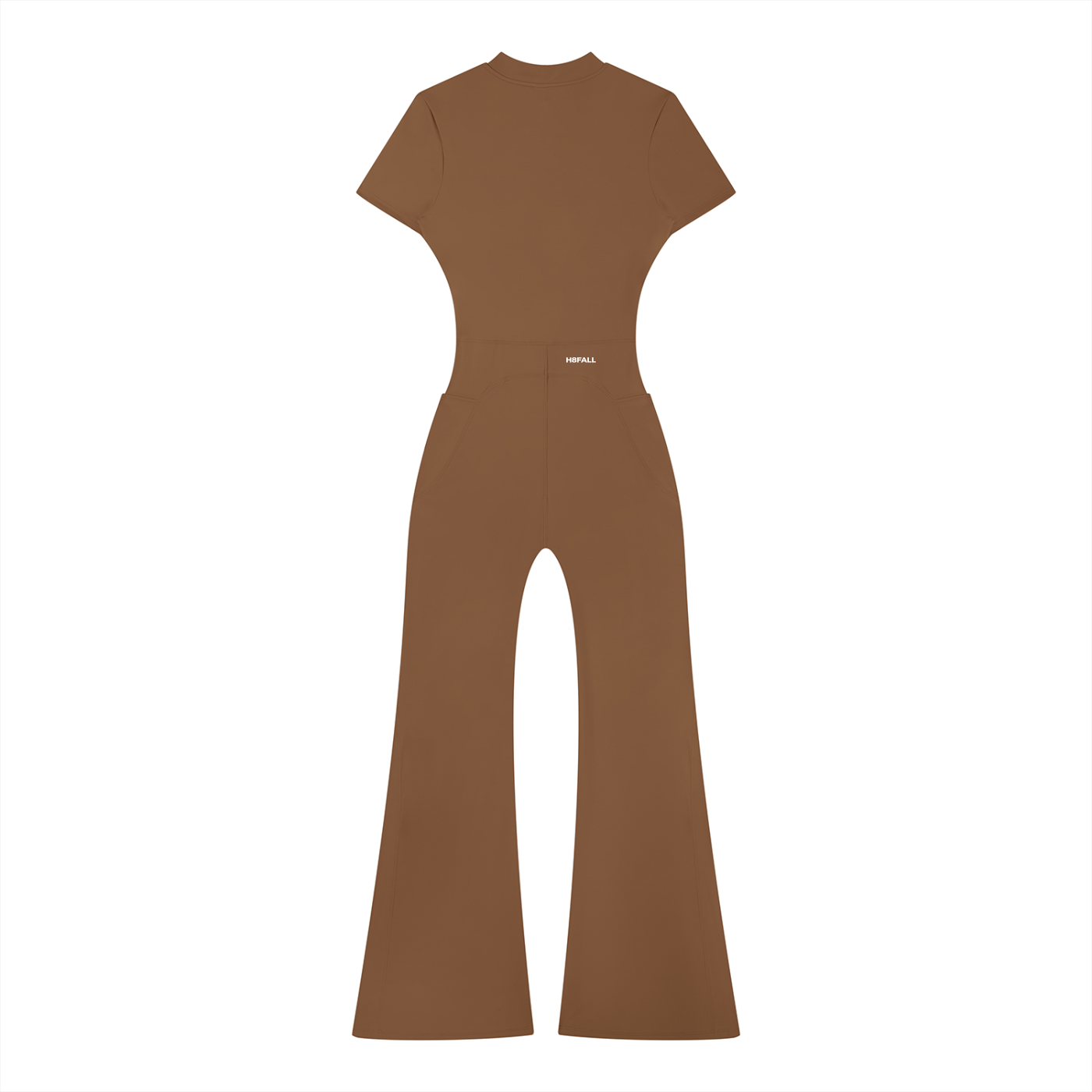 H8FALL Sculpt Zip Flare Jumpsuit