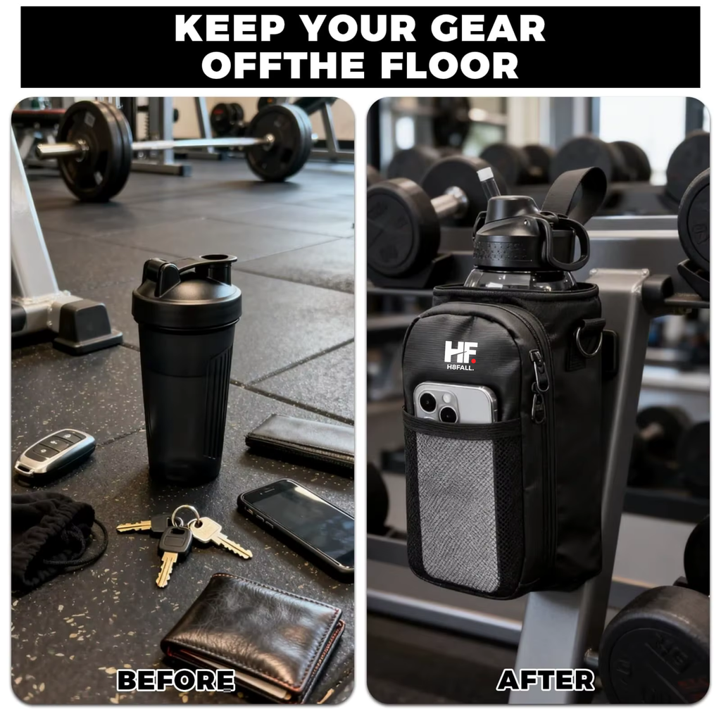 H8FALL Daily Move Bottle Sling – Magnetic Gym Water Bottle Carrier