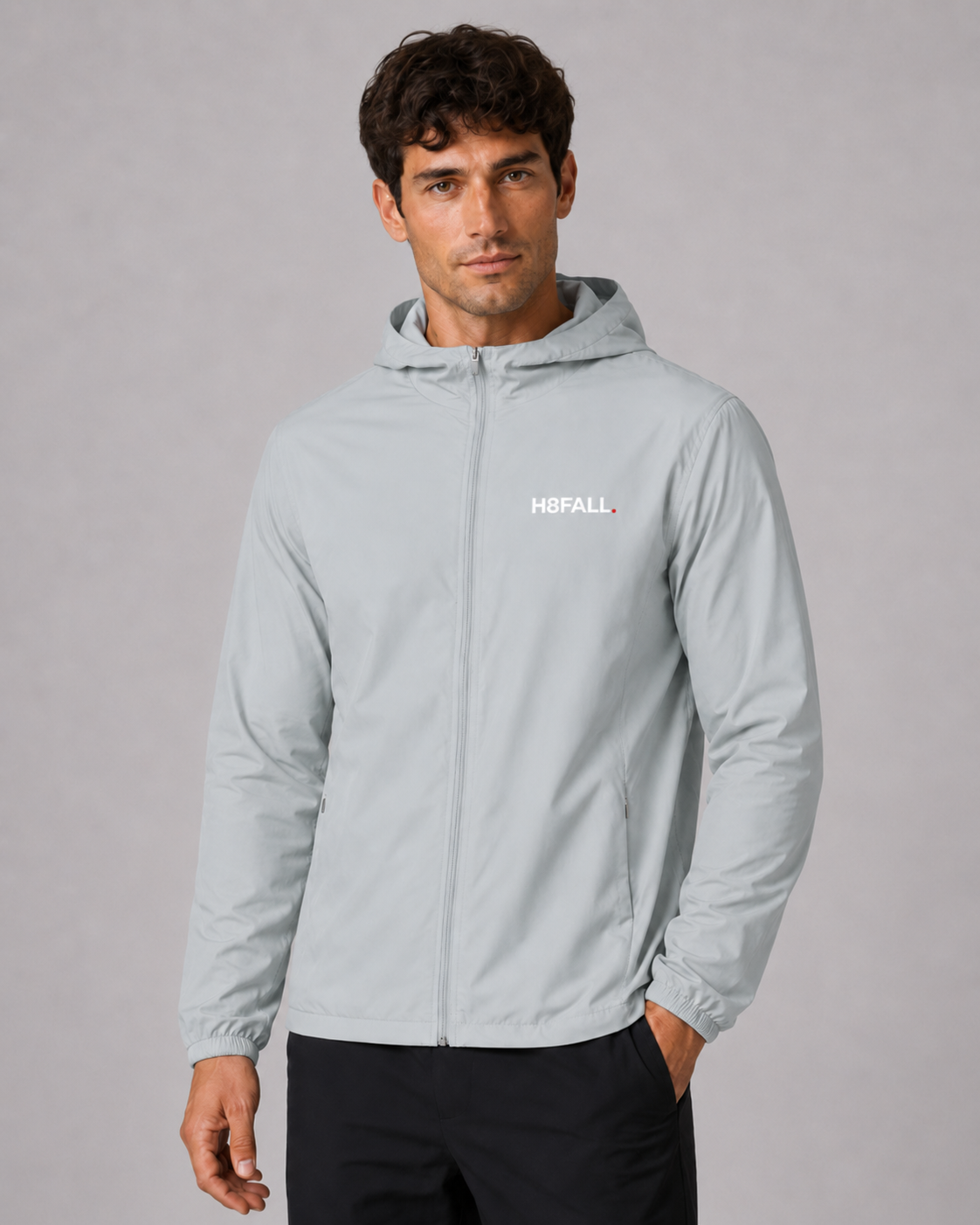 H8FALL Soft Hooded Sports Jacket