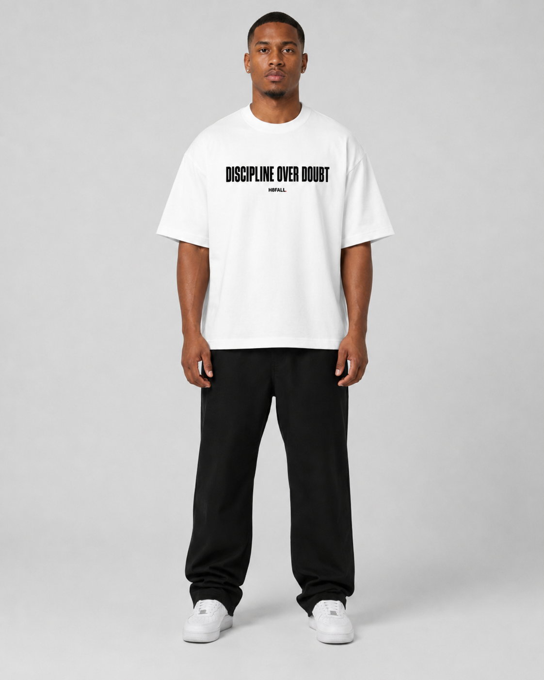 T-shirt H8FALL Discipline – T-shirt oversize unisexe en coton