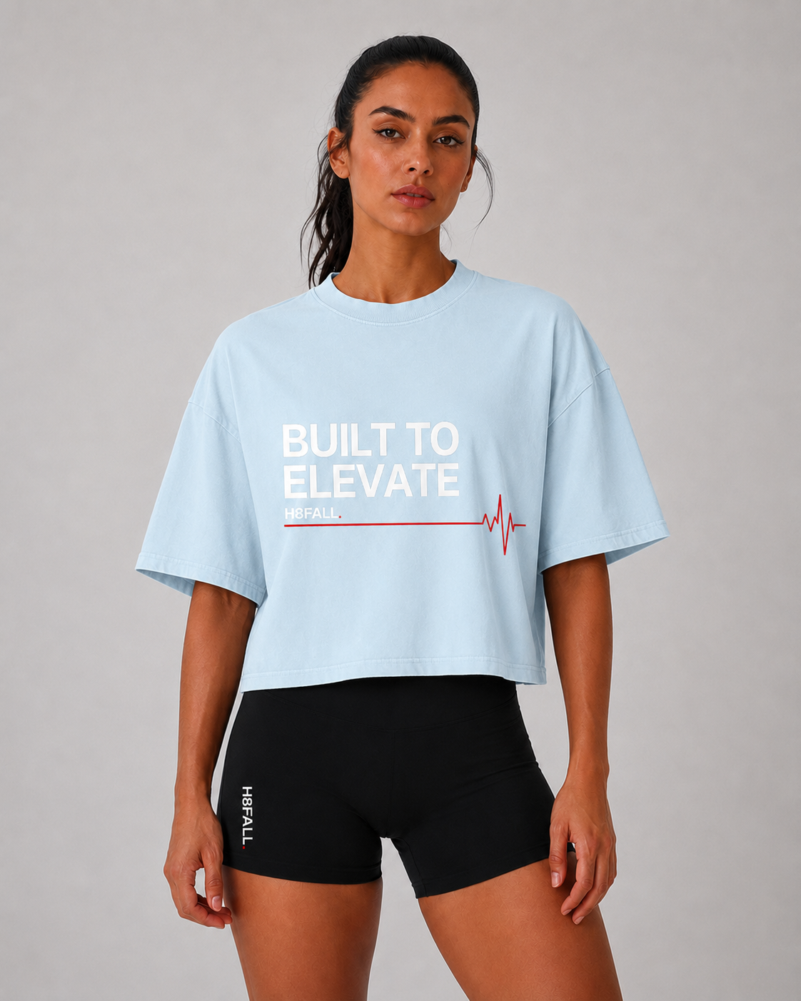 H8FALL Built To Elevate Cropped Tee