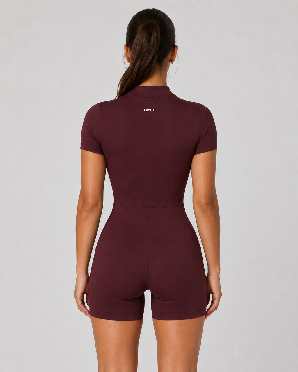 H8FALL Motion Zip Crop Top – Women’s Short Sleeve Active Top