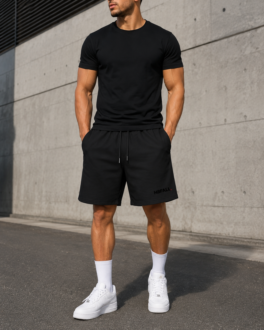 H8FALL Short de jogging classique