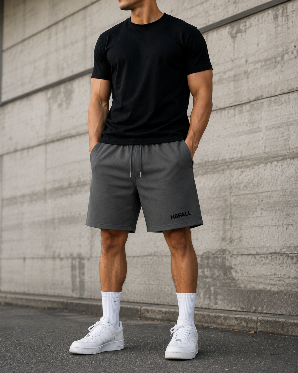 H8FALL Short de jogging classique