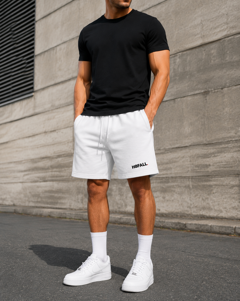 H8FALL Short de jogging classique