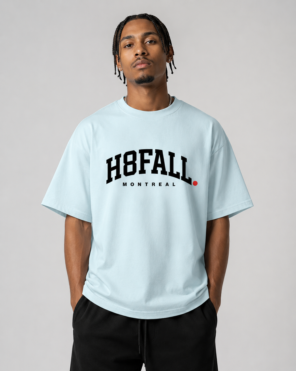 H8FALL SKY Blauw Montreal Oversized T-shirt
