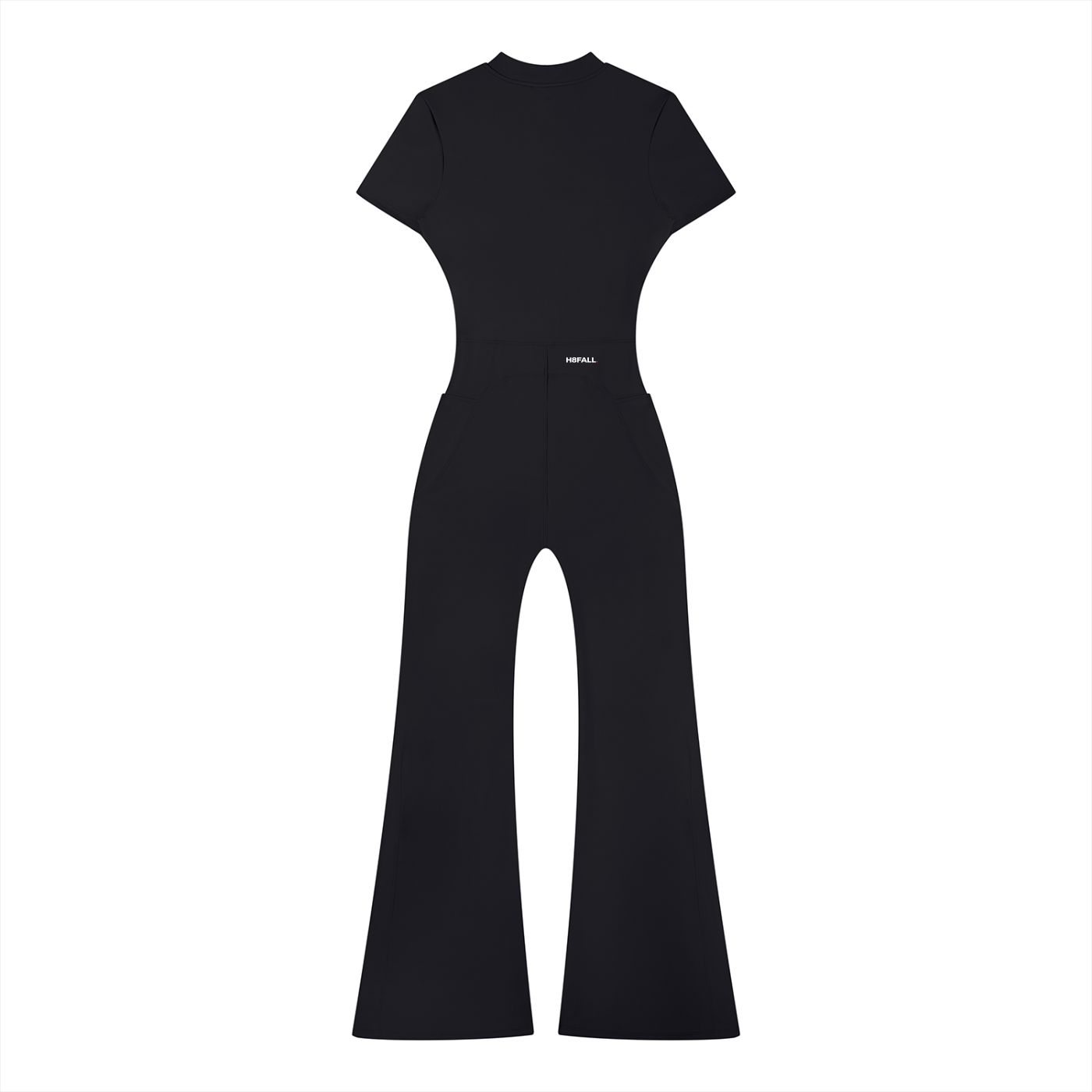 H8FALL Sculpt Zip Flare Jumpsuit