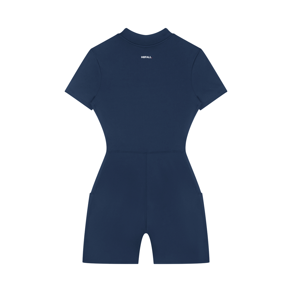 H8FALL Motion Zip Crop Top – Women’s Short Sleeve Active Top