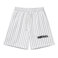 H8FALL Baseball Shorts | Unisex Pinstripe Streetwear Shorts
