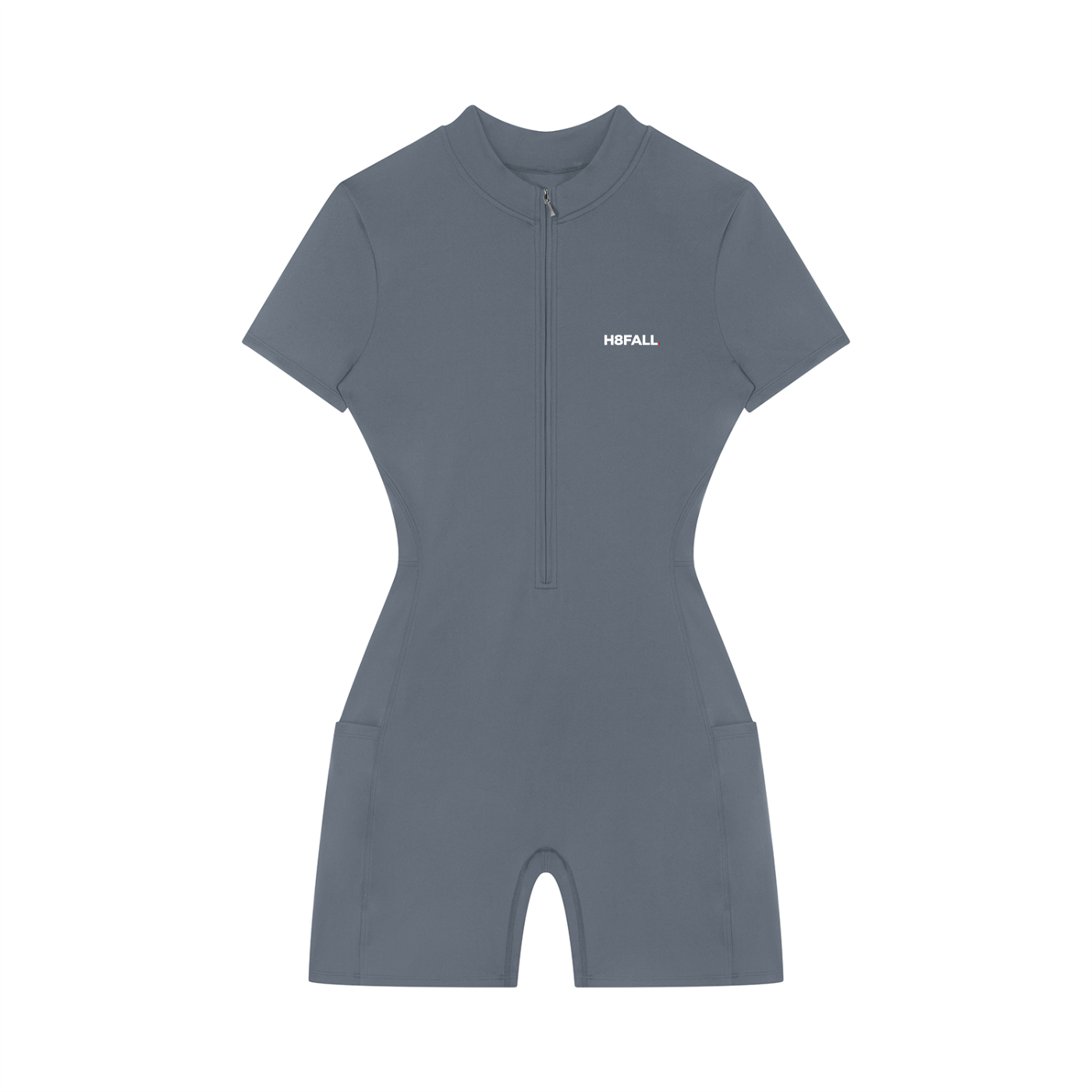 H8FALL Motion Zip Crop Top – Women’s Short Sleeve Active Top