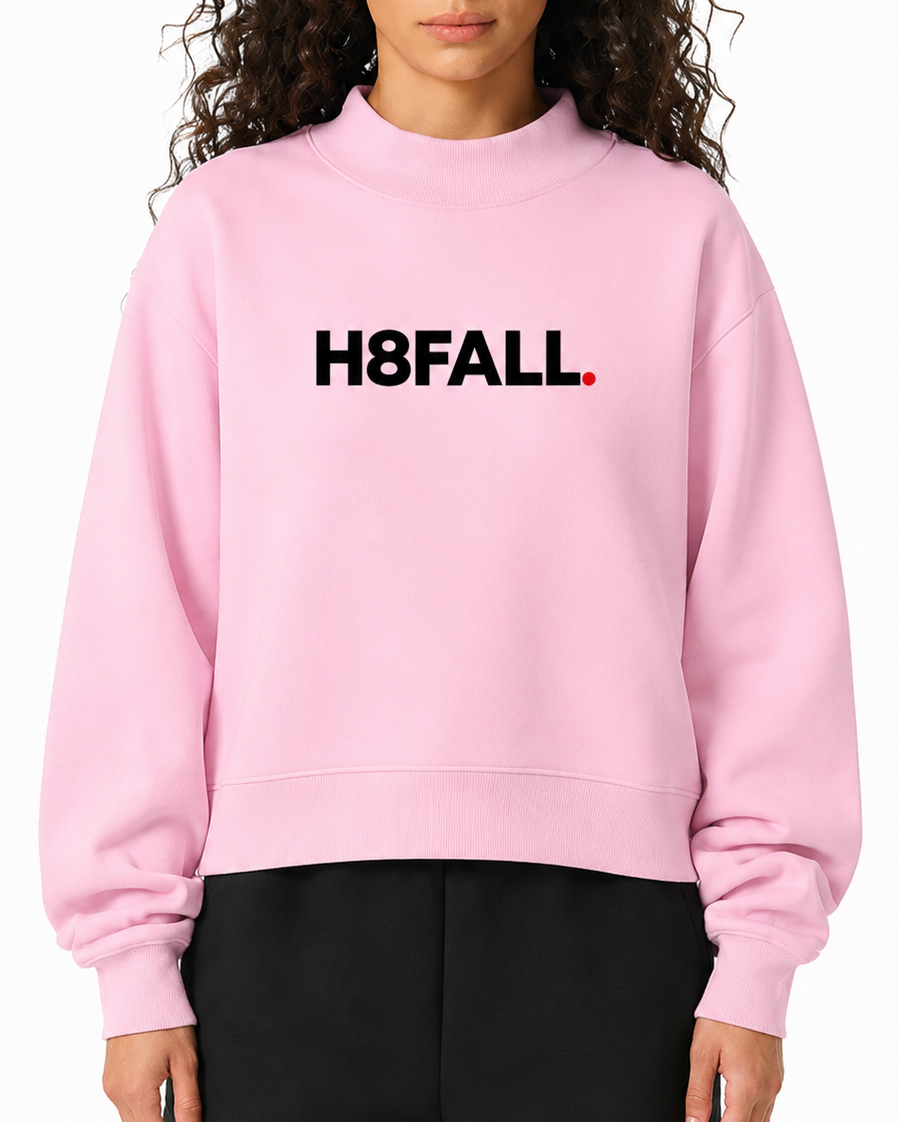 H8FALL Women’s Oversized Mock-Neck Sweatshirt