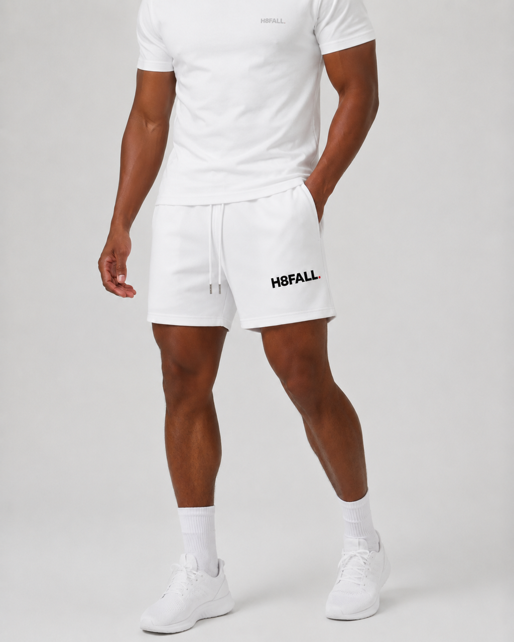 H8FALL Core Shorts white