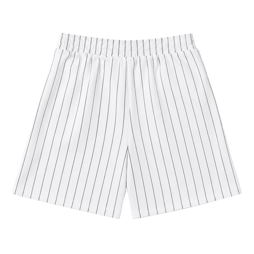 H8FALL Baseball Shorts | Unisex Pinstripe Streetwear Shorts