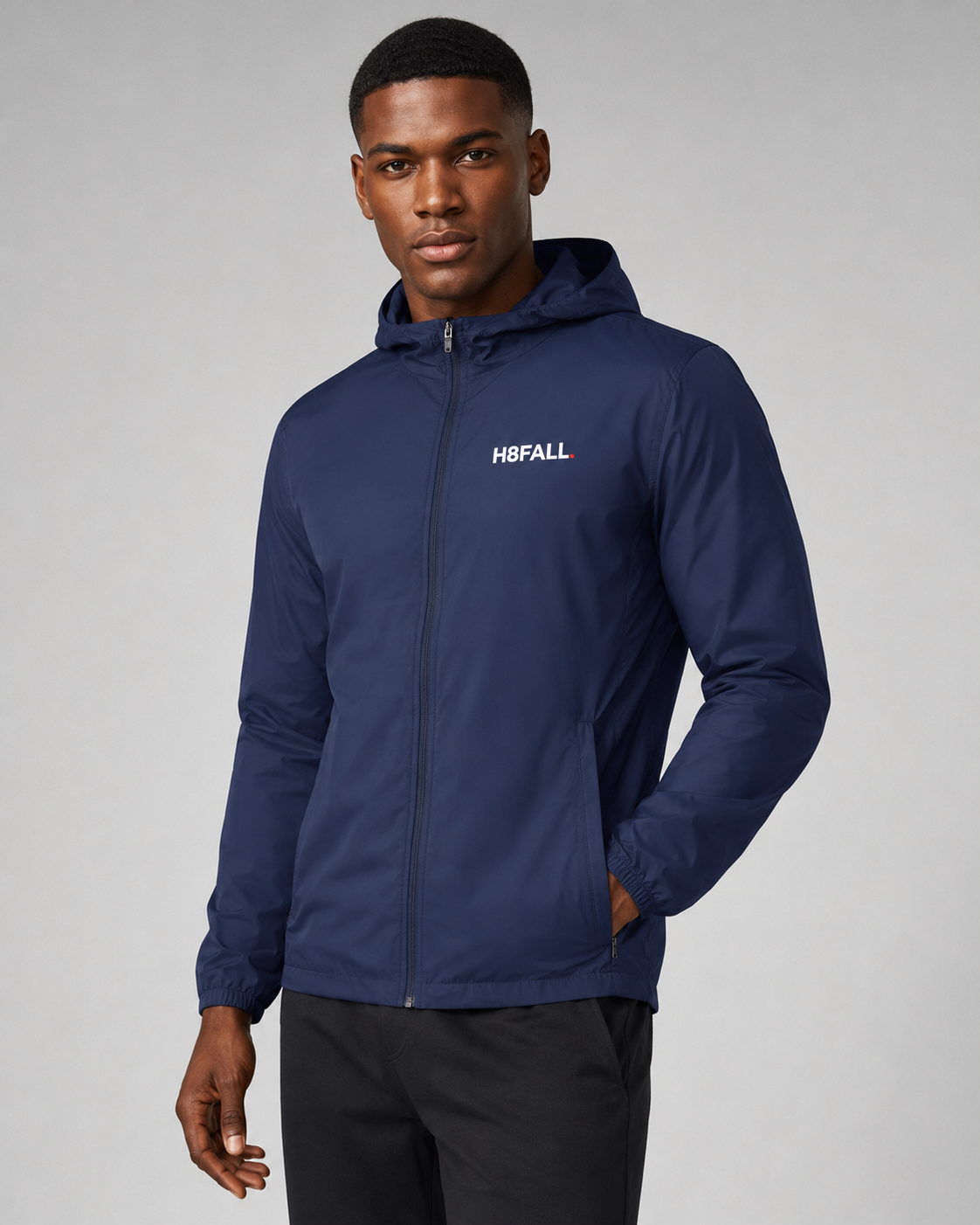 H8FALL Soft Hooded Sports Jacket