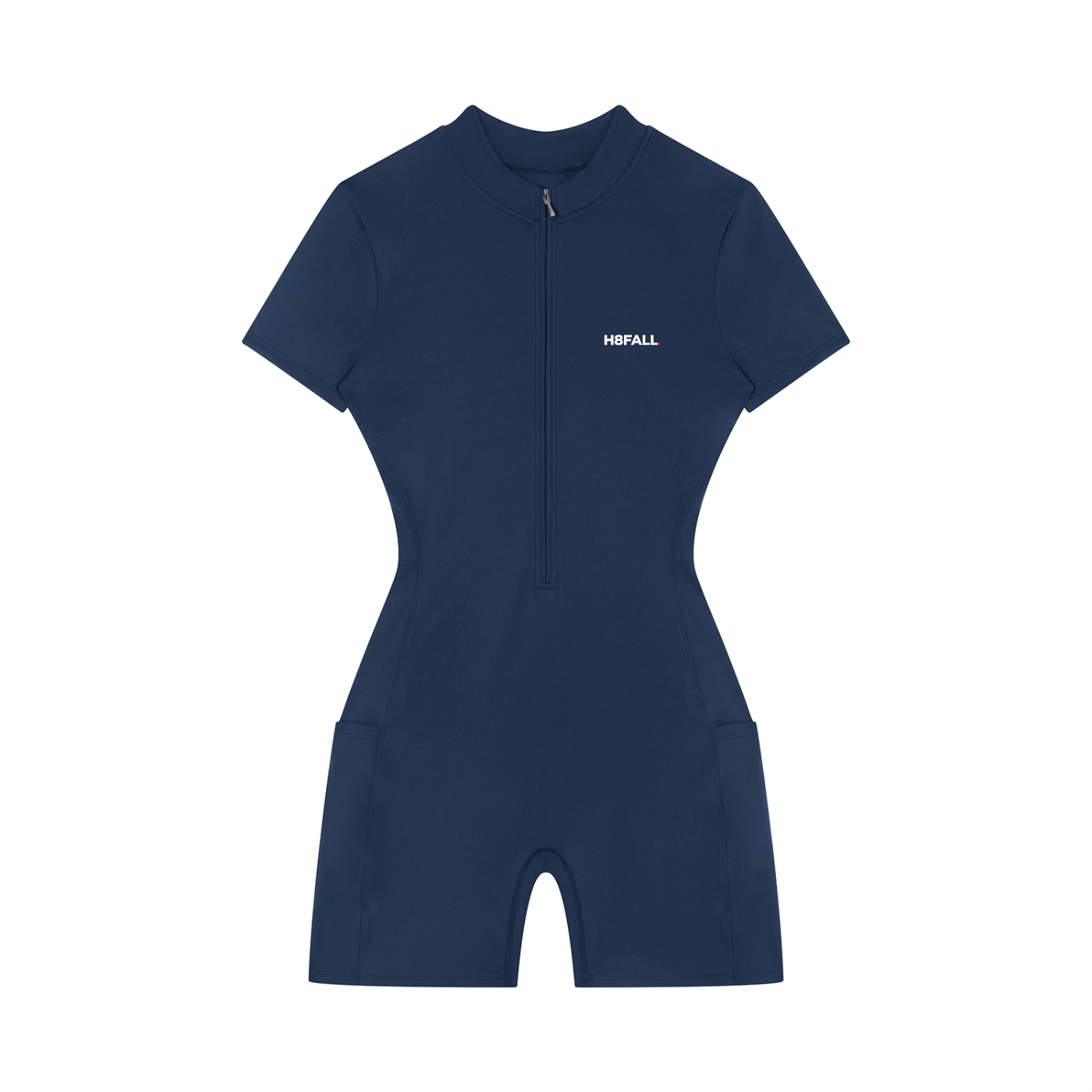 H8FALL Motion Zip Crop Top – Women’s Short Sleeve Active Top