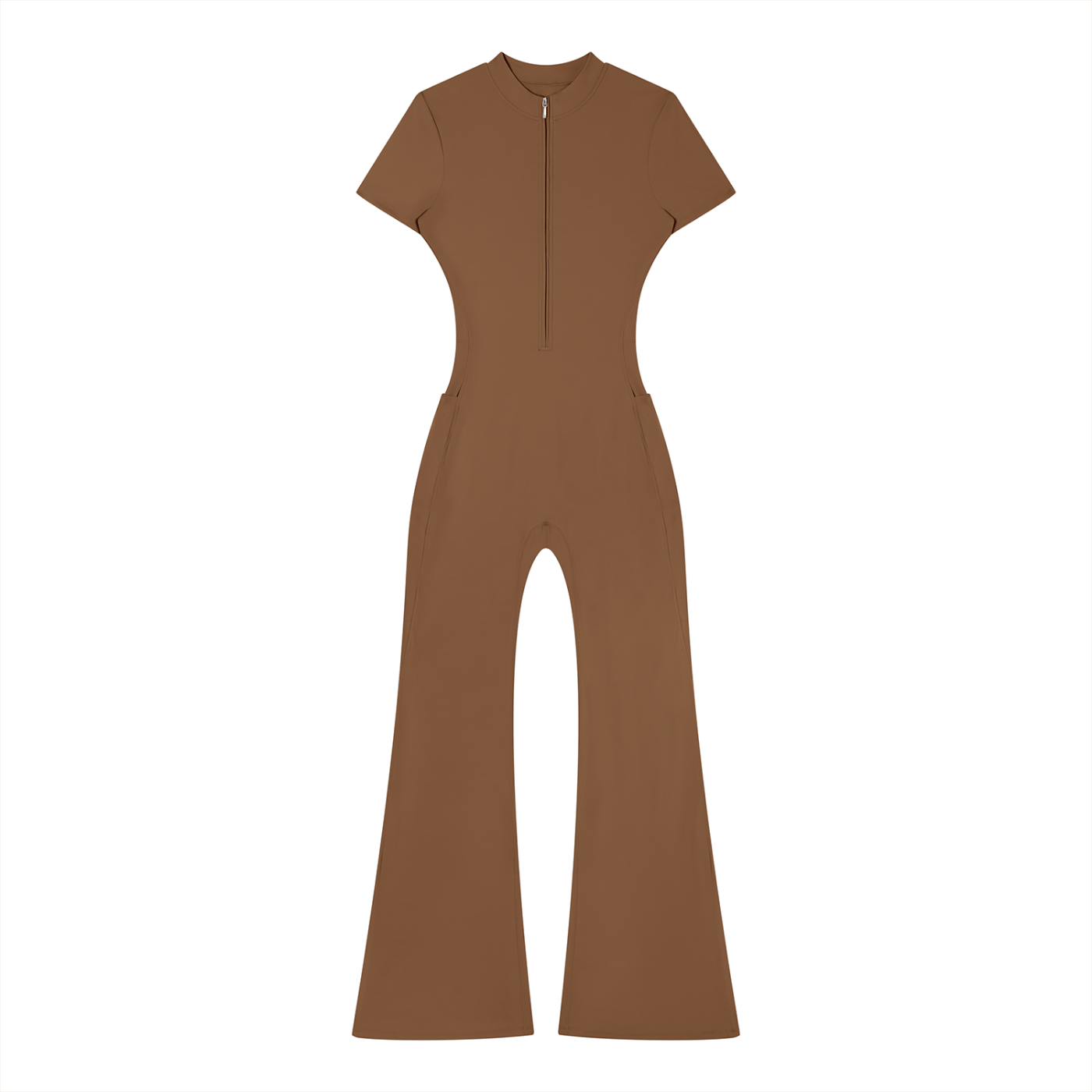 H8FALL Sculpt Zip Flare Jumpsuit