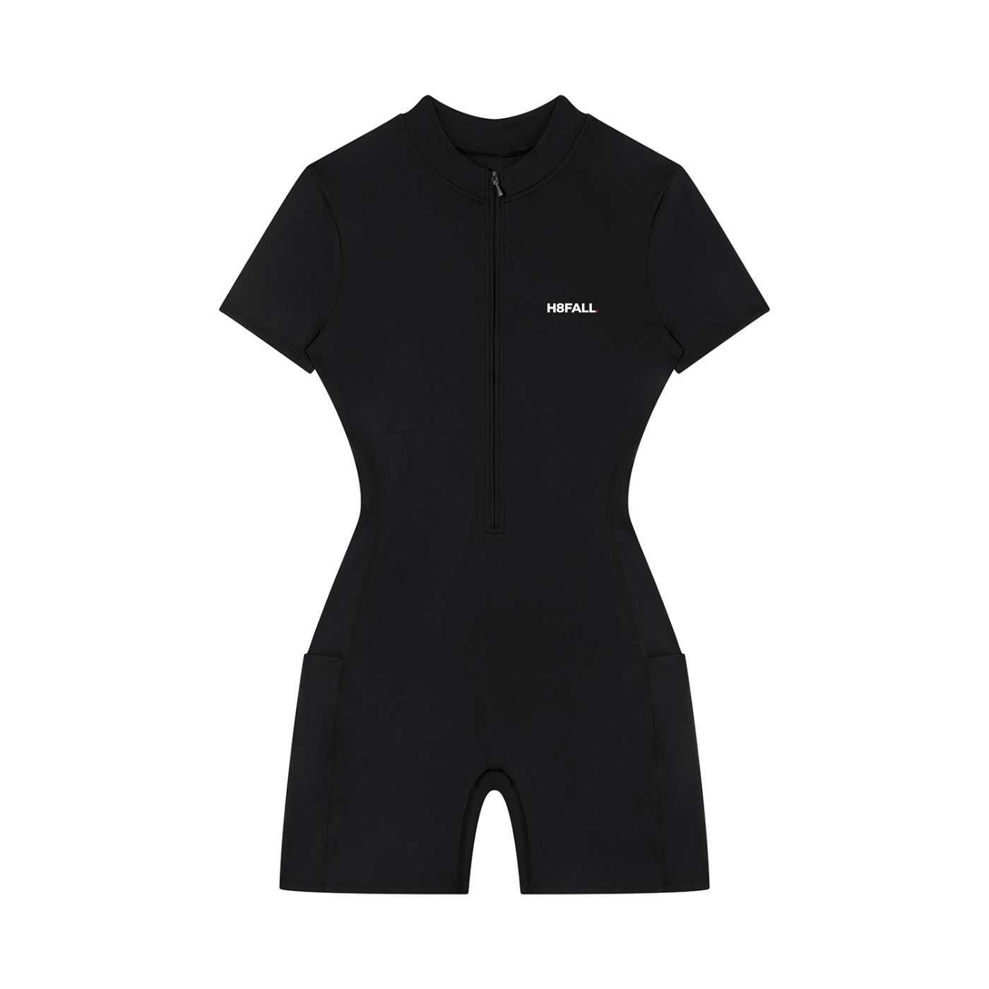 H8FALL Motion Zip Crop Top – Women’s Short Sleeve Active Top
